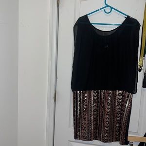Sequin bottom dress